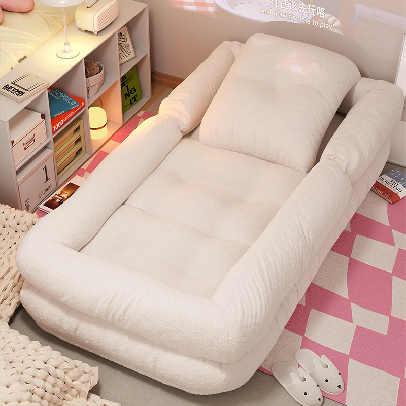 Folding Bed Lunch Break Single Deck Chair Sloth Couch Can Lie Sleeping Human Dog Kennel Bedroom Sofa Backrest Tatami-Taobao