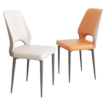 Nordic dining chair household modern simple soft-cover chair leisure backrest stool restaurant dining table and chair commercial negotiation chair
