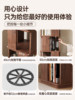 Sanmeng Rotating Bookshelf 360-Degree Solid Wood Bookcase Floor-Standing Storage Rack Integrated Wall-Mounted Living Room Home Storage Cabinet