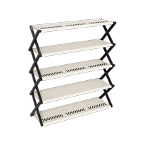 Simple style dormitory student shoe rack home door multi-layer simple shoe storage artifact portable folding shoe cabinet