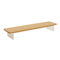 Acrylic suspended computer screen elevated desktop home monitor stand solid wood elevated desktop storage rack