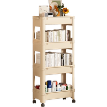 Bookshelf floor-standing storage rack childrens toy storage wall storage simple multi-layer removable table bookcase with wheels