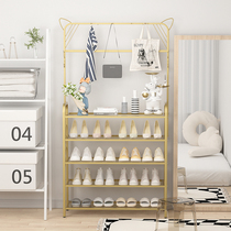 Shoe Rack Domestic Doorway Multilayer Simple Iron Art Shoe Rack New 2023 Deflator Interior of the Divine Instrumental Province Space