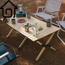 SAMEDREAM folding table outdoor egg roll table outdoor camping night market stall table picnic courtyard spring outing table