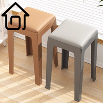 SAMEDREAM Chair Upholstered Chair Dining Table Modern Simple Stackable Dormitory Casual Square Chair
