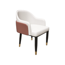 Italian light luxury dining chair household simple solid wood chair internet celebrity backrest stool high-end hotel dining table and chair negotiation chair
