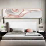 Спальня спальня кровати картина абстрактная теплая длинная живопись Long Banner Modern Simploity Nordic гостиная диван