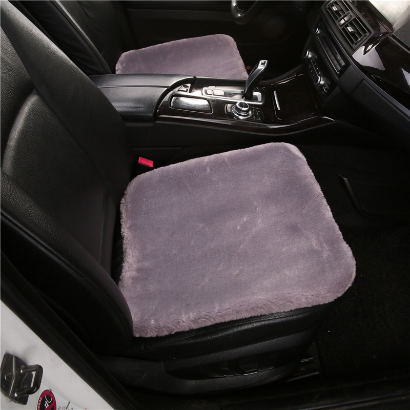 New car cushions winter plush three sets anti-slip thickened warm seat cushion rear short plush winter monolithic