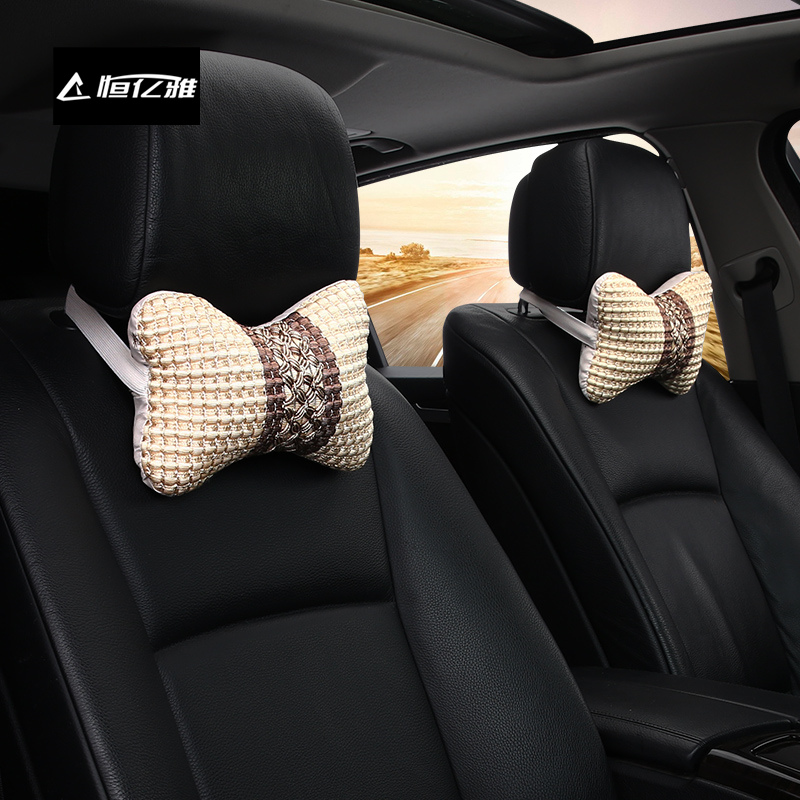 Car Pillow Ice silk Nursing neck pillow pair of car seats leaning on pillows in pillow car Pillow Summer Bamboo cervical pillow neck pillows