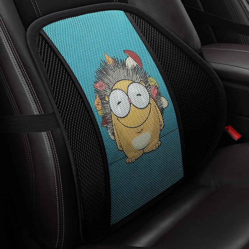 Summer car cushions waist cushion breathable to protect waist backrest cute waist support ventilated cartoon summertime car waist rest