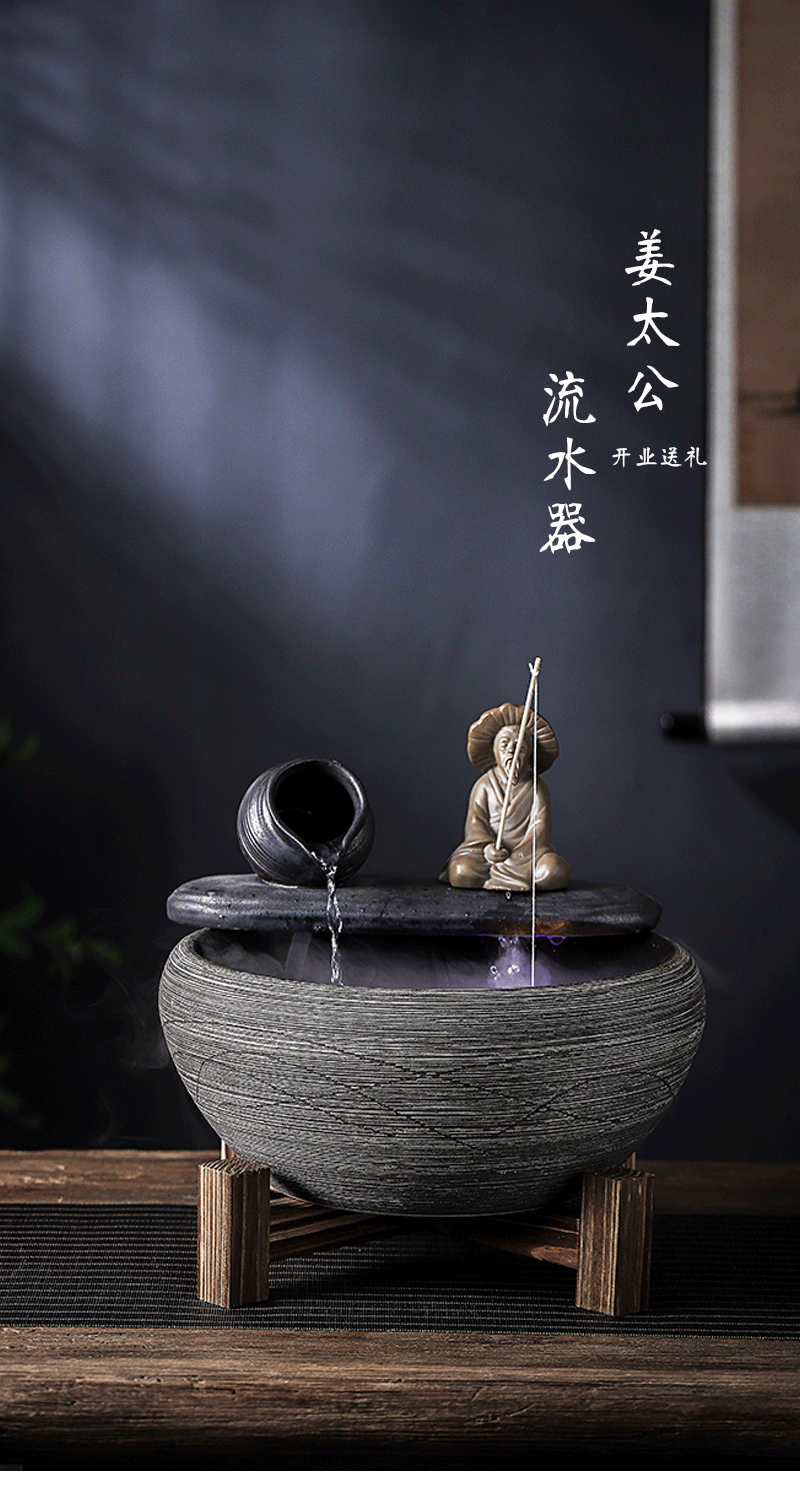 Jingdezhen ceramic water furnishing articles home sitting room lucky feng shui and restoring ancient ways round the goldfish bowl fish bowl squire fishing