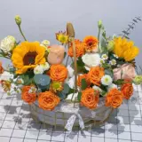 Соломенный креативный цветочный горшок, плетеная портативная корзина