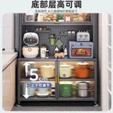 Буфет, кухонная стойка, напольная многослойная стойка для хранения овощей, многофункциональный настенный встроенный шкаф для хранения чаши