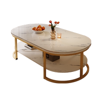 Table de thé Small Family Style Home Living Room Small Tea Table Modern Pole Minima Small Table Rental House With Balcony Simple Shelve