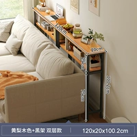 [Двойной слой] 120 × 20 см-желто-желтого цвета груши+черная рама ★