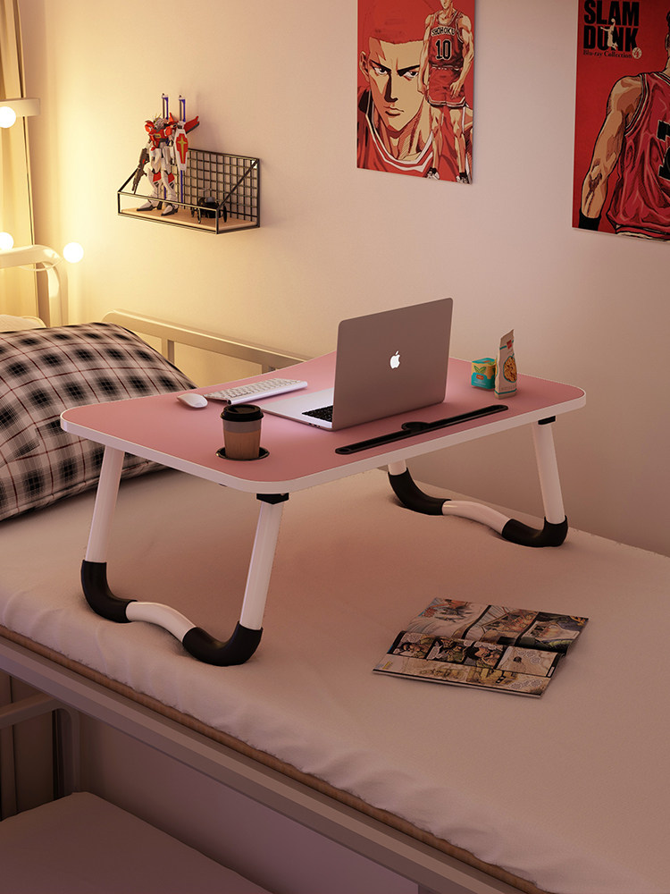 Small bed table Foldable table Dormitory bunk Laptop table Student lazy table Bedroom desk