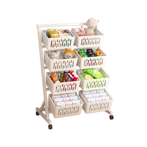 Shelf-floor living room containing rack movable snack home small cart toy storage rack kitchen balcony rack