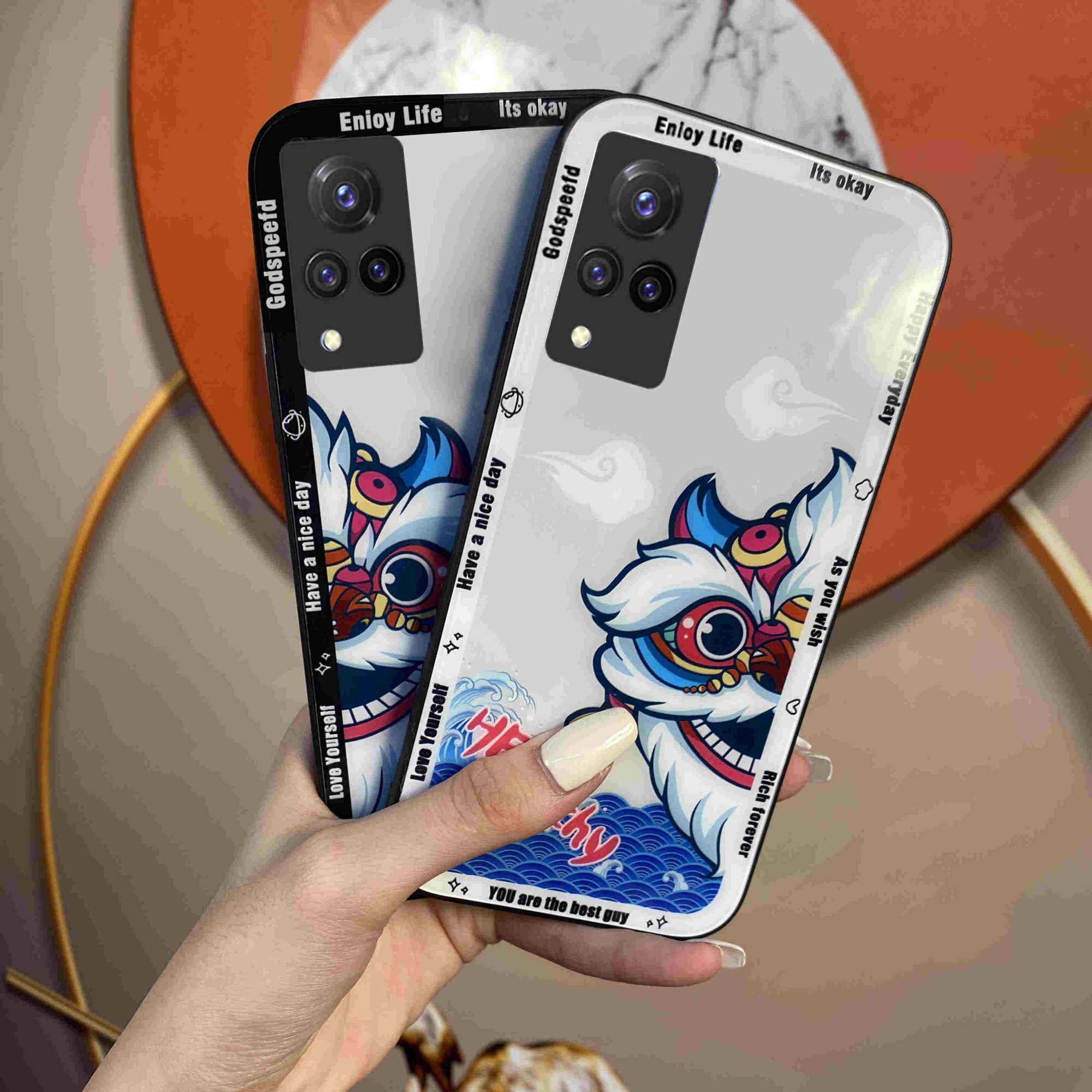 National tide wake lion vivos10 mobile phone protective case female s9e all-inclusive s7 glass s6 silicone s5 creative s10pro simple personality s1 new s9 anti-fall s1pro protective cover