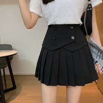 Large pleated skirt skirt women 2021 new design sense niche skirt skinny irregular A- line dress fat mm