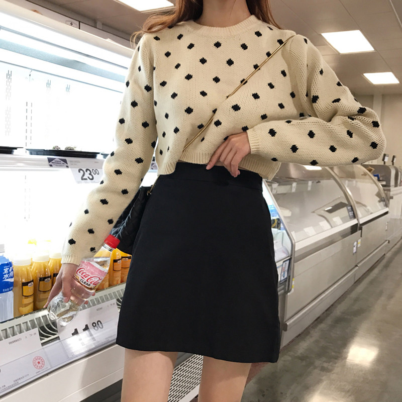Large size half body dress Fat mm spring summer Career step skirt Black early autumn a character Korean version of the shade skirt Harms slim and high waist