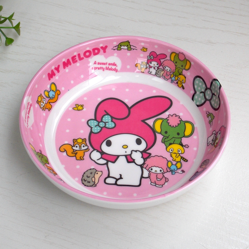 Pink Merlotoriginality Cartoon keroppi Easy bear Melamine Small dish Snack plate Cake dish Saucer Small fruit plate