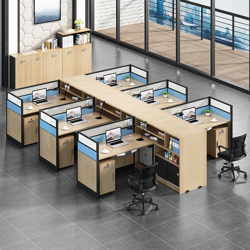 Century Baiyuan Combination screen Office desk and chair Multi-person staff financial desk Staff partition work desk