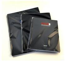 Watanabe A4 B5 A5 plastic cover spiral notebook Coil book pp black plastic surface notepad