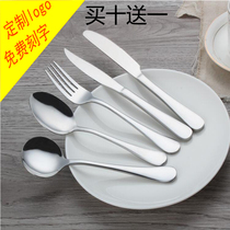 Spoon Soup Spoon Long Handle Stirring Spoon Creativity Cute Stainless Steel Western Cutlery Children Tablespoon Round Spoon Spoon Spoon Spoon