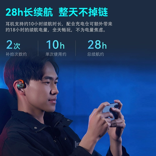 Атомное крыло атомного крыла атомного крыла -Беспроводная гарнитура Bluetooth Bluetooth Новая версия 2024 висячих уха тип