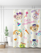 Toilette imperméable tissu imperméable MILDEW SUIT FREE FROM STILETTO BATHROOM DOOR CURTAIN SHOWER CURTAIN BATH DRY AND WET SEPARATION PARTITION CURTAIN