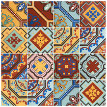 Net red vintage tiles American style tiles 300x300 homestay Kitchen restaurant balcony non-slip wear-resistant floor tiles