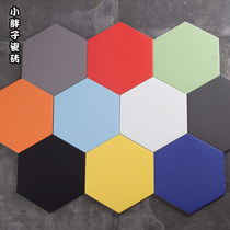 Hex brick colored brick kitchen bathroom balcony wall tile tile tile tile antique brick American Nordic style tile