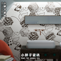 Nordic Kitchen restaurant balcony floor tiles black and white tiles hexagonal tiles toilet bathroom hexagonal wall tiles