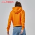 KAPPA Kappa vuông tiêu chuẩn chuỗi áo len nữ thương hiệu đoạn ngắn giản dị áo dài tay áo hoodie 19 mới K0922MT24 - Thể thao lông cừu / jumper Thể thao lông cừu / jumper