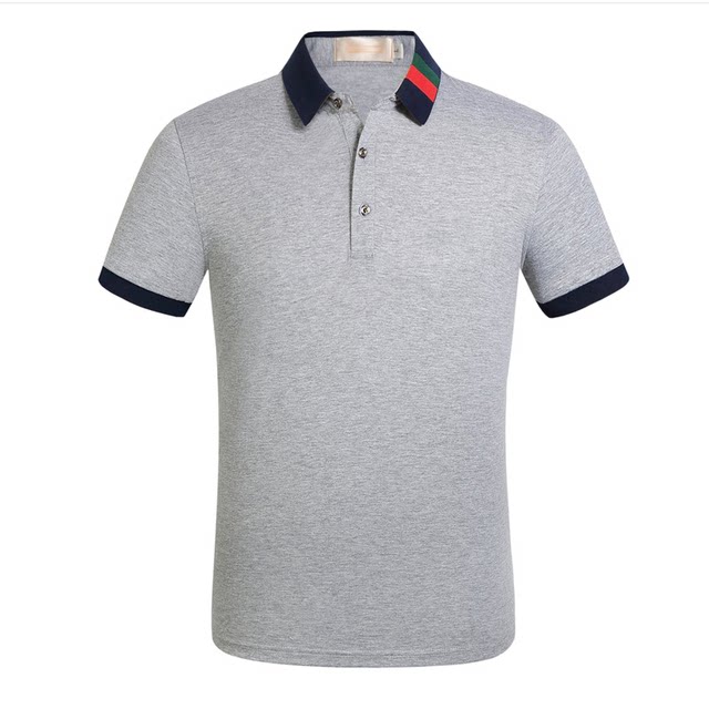 2019BrandQuality Cotton Polo Shirt MenSolidSlimFitSho