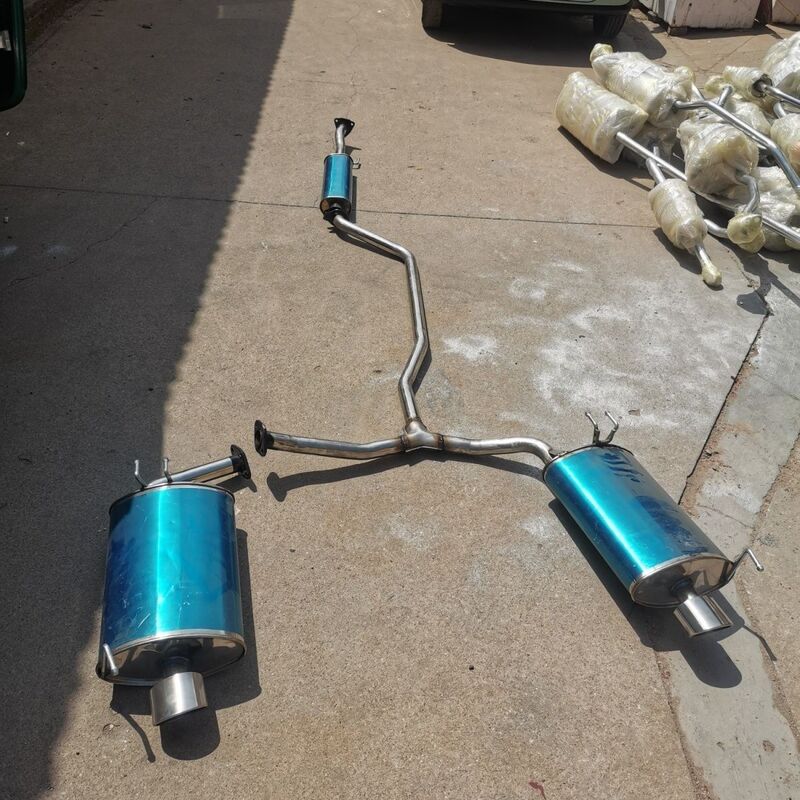 Suitable for Double-Layer Thickened Honda Odyssey Integrated Rear Section Stainless Steel Car Muffler Exhaust Pipe