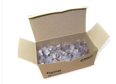 Ampu network Crystal Head a box of 100 AMP super class 5 RJ45 non-shielded network route connectors