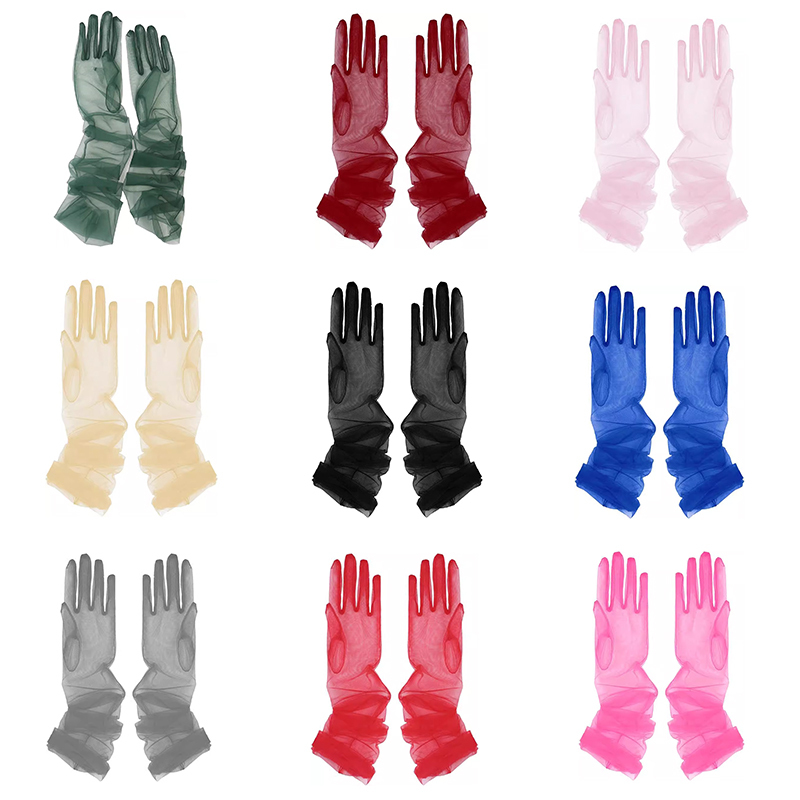 Mesh Long Gloves for Bride Wedding Dress Arm Cover Photo Props Hepburn Dress Women's Wedding Accessories High-End Mesh Long Gloves for Bride Wedding Dress Arm Cover Photo Props Hepburn Dress Women's Wedding Accessories High-End