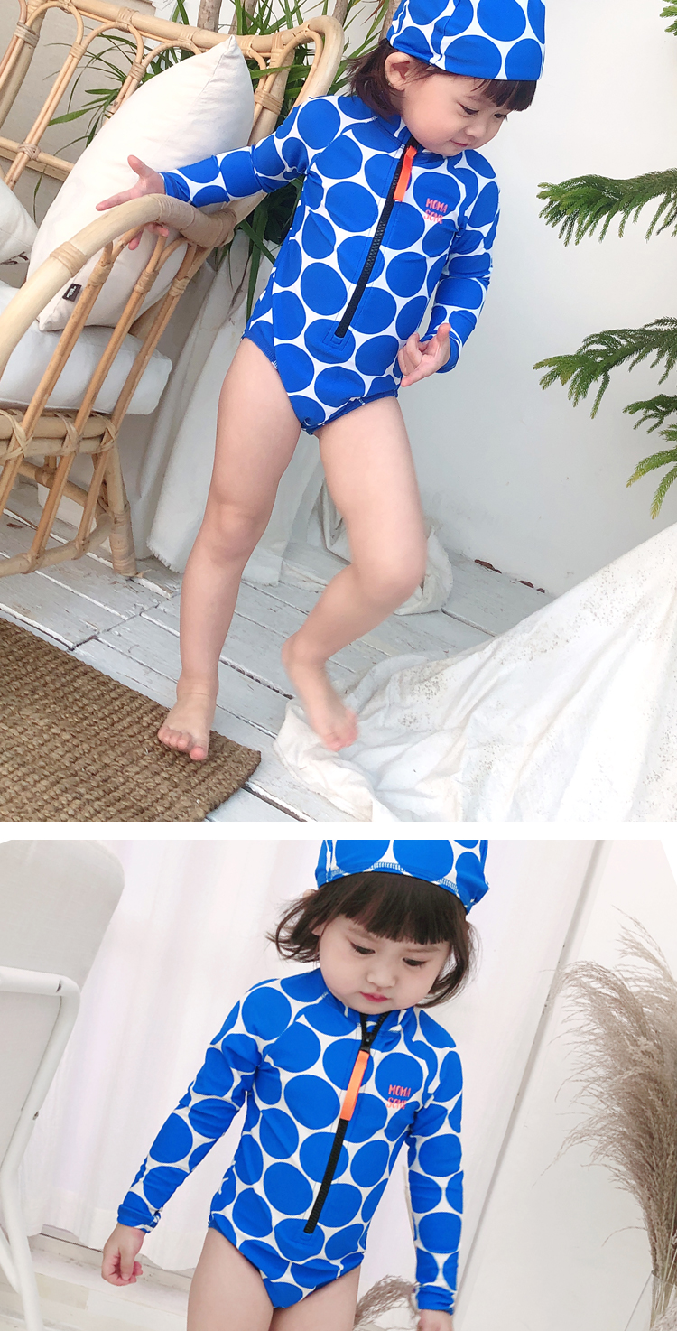 Đồ bơi trẻ em nữ Xiêm cô gái dài tay cha mẹ trẻ em chống nắng cho bé Đồ bơi trẻ em Đồ bơi trẻ em nhỏ - Bộ đồ bơi của Kid do boi cho be