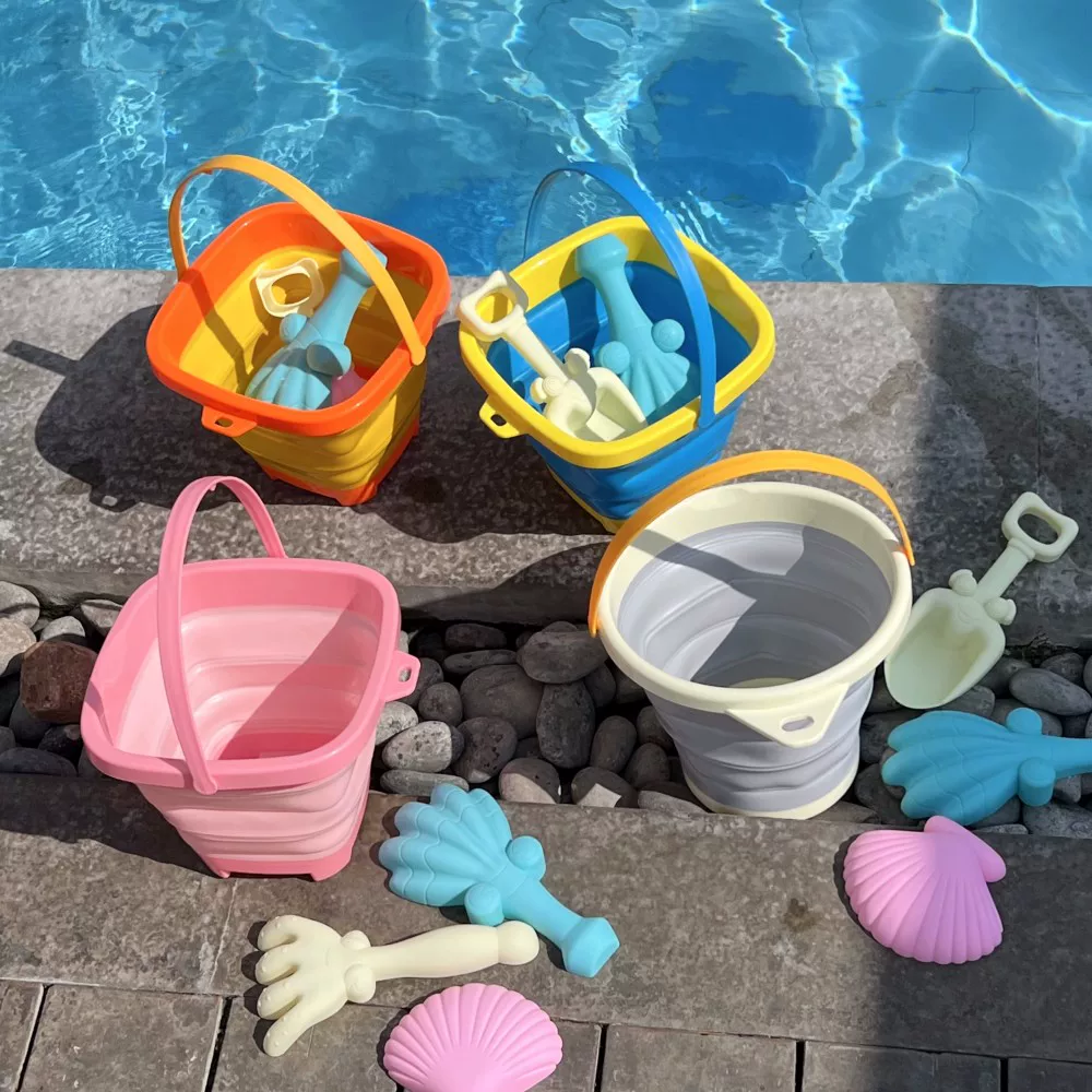 Детская пляжная складная ручная игрушка для игры в воде и песке, набор совок Южная Корея