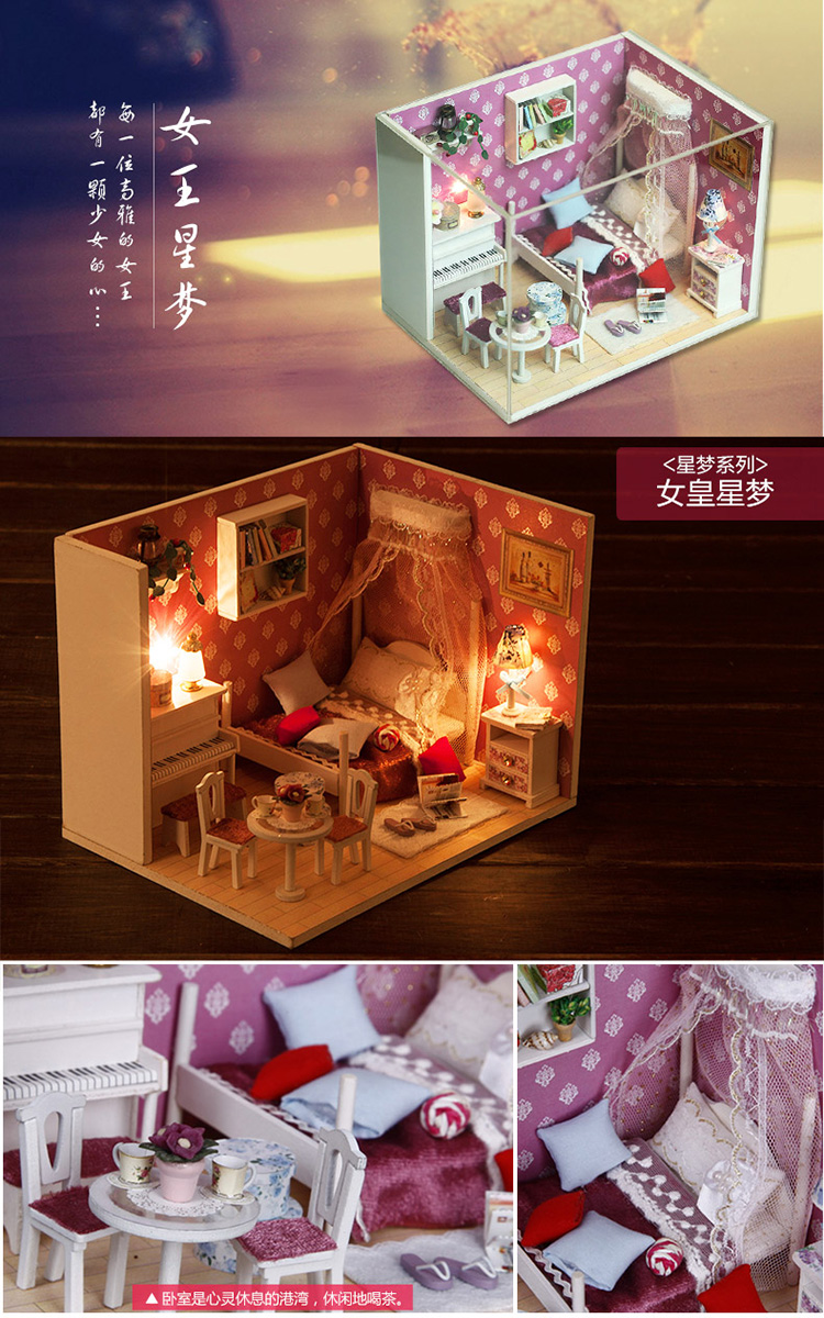 Đồ chơi trẻ em, bé gái, quà sinh nhật, chơi nhà 6 7 8 9 10 11 12 tuổi, nhà búp bê handmade bộ đồ chơi búp bê gia đình