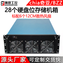 4U chassis rack atx motherboard 28 hard disk bits chia chia coins multi-disk storage mining machine server