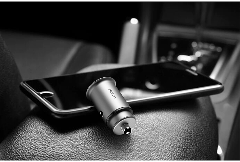 sạc xe điện thoại di động sạc xe hơi USB bật lửa một cho hai xe đầu đa năng 4.8A phí nhanh Mini - Phụ kiện điện thoại trong ô tô