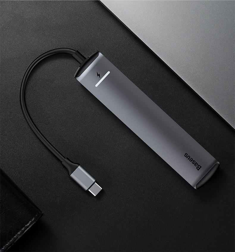 Bộ chuyển đổi macbook loại giá trị tốt nhất Bộ chuyển đổi máy tính xách tay Apple mở rộng máy tính USB bộ chia cáp mạng cổng mạng hdmi adaptor Pro Thunderbolt 3 phụ kiện sạc nhanh sáu trong một - USB Aaccessories cáp kết nối ổ cứng hdd