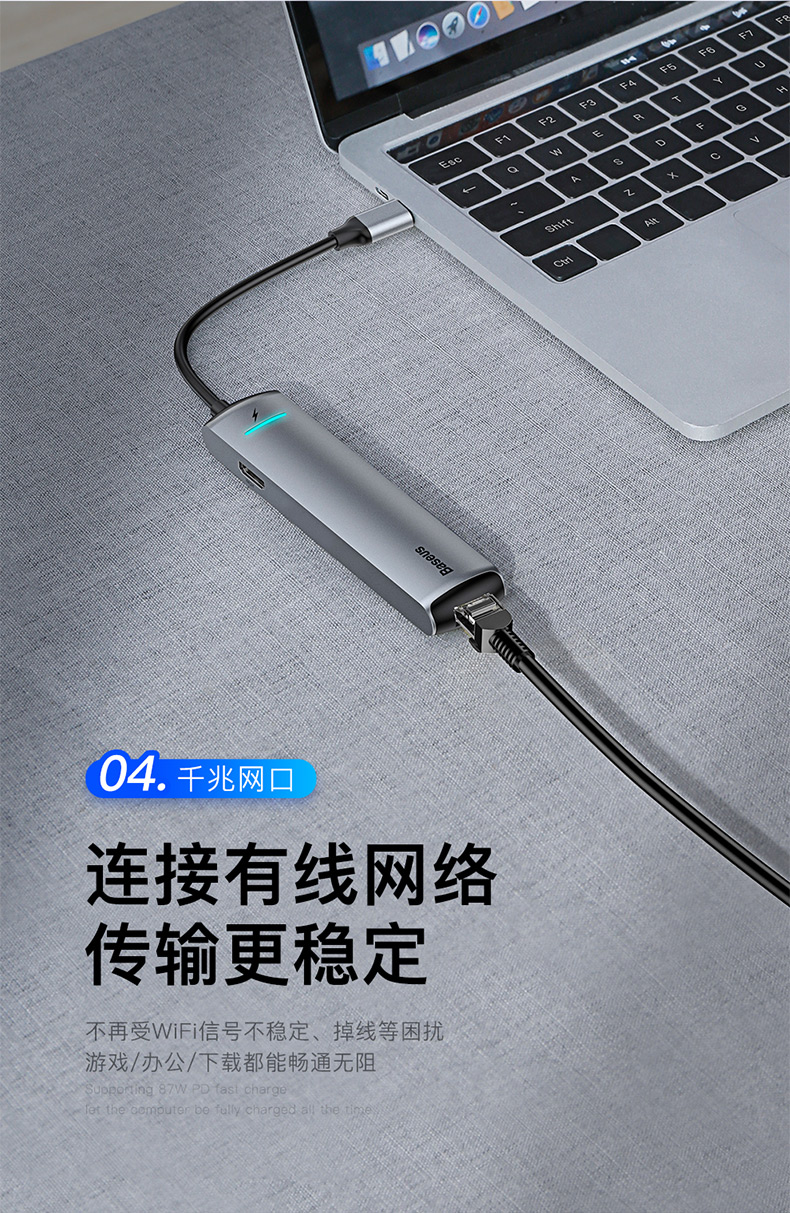 Bộ chuyển đổi macbook loại giá trị tốt nhất Bộ chuyển đổi máy tính xách tay Apple mở rộng máy tính USB bộ chia cáp mạng cổng mạng hdmi adaptor Pro Thunderbolt 3 phụ kiện sạc nhanh sáu trong một - USB Aaccessories cáp kết nối ổ cứng hdd