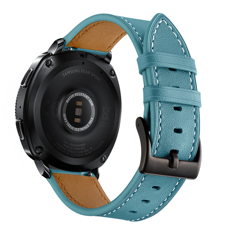 限時優惠 佳明 GarminMove Style/Luxe 錶帶 真皮腕帶 頭層牛皮 20MM 替換腕帶 時尚簡約 商務型手錶帶