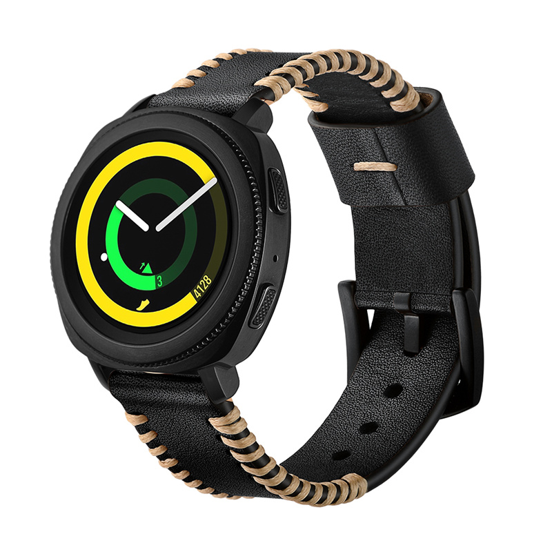 限時優惠 佳明 GarminMove Style/Luxe 錶帶 真皮腕帶 頭層牛皮 20MM 替換腕帶 時尚簡約 商務型手錶帶