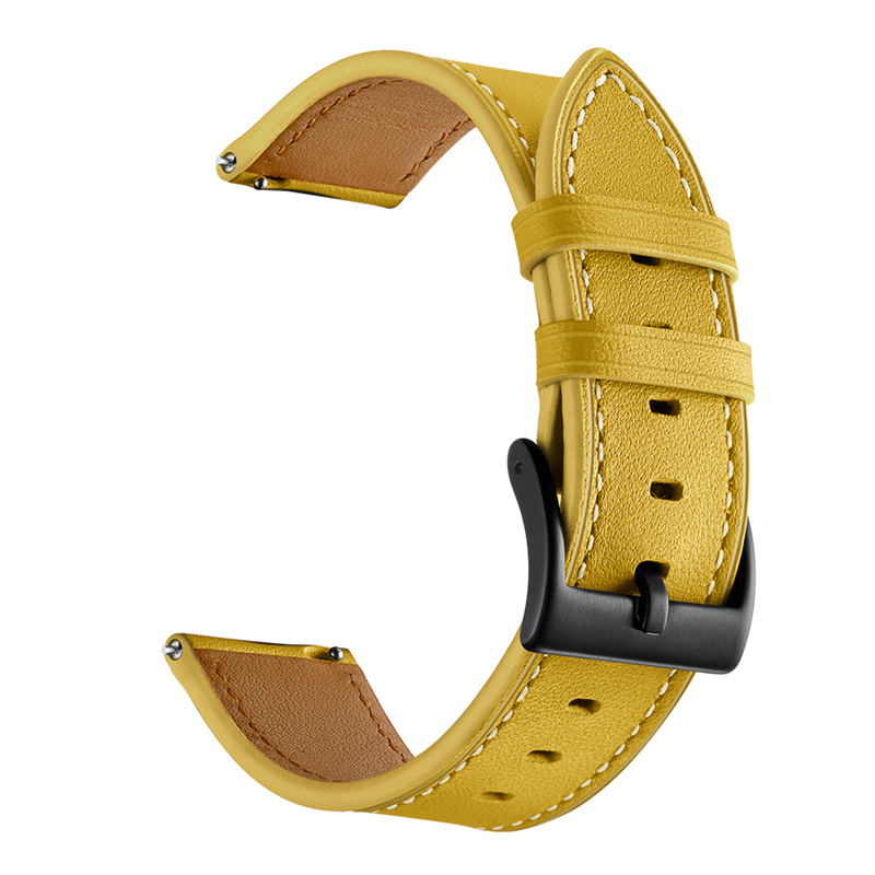 限時優惠 佳明 GarminMove Style/Luxe 錶帶 真皮腕帶 頭層牛皮 20MM 替換腕帶 時尚簡約 商務型手錶帶