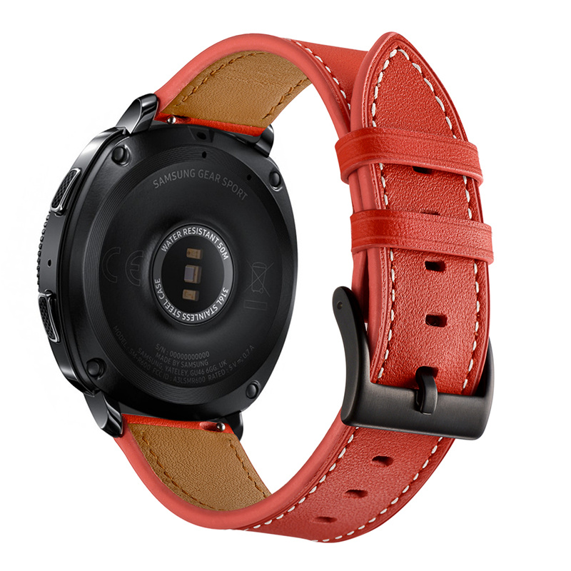 限時優惠 佳明 GarminMove Style/Luxe 錶帶 真皮腕帶 頭層牛皮 20MM 替換腕帶 時尚簡約 商務型手錶帶