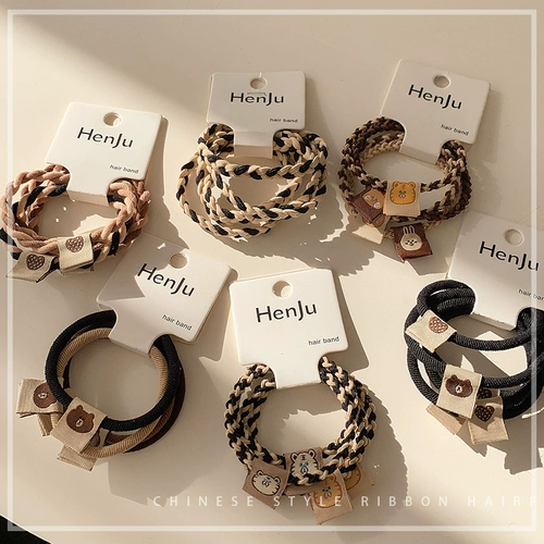 Брендовая базовая милая резинка, заколка для волос, в корейском стиле, популярно в интернете, простой и элегантный дизайн